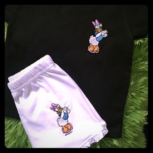 A Black and White Short Outfit